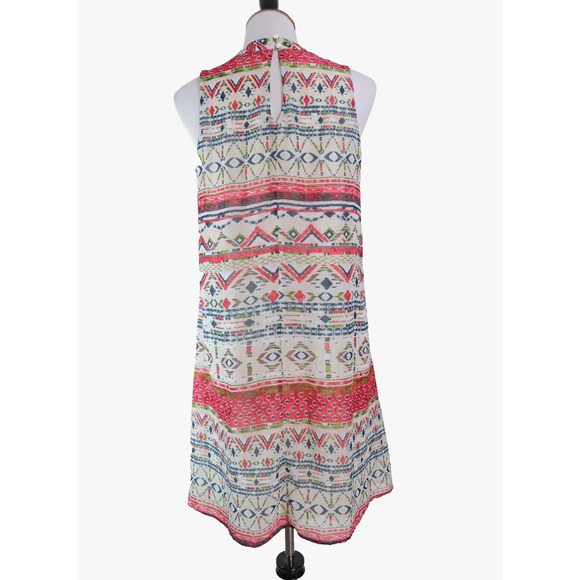 Cloth & People Size M Geometric Print A-Line Dress Multicolor - Picture 4 of 9